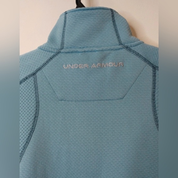 Under Armour AllSeasonGear 1/4 Zip Pullover Sweatshirt Small Blue - Picture 8 of 12